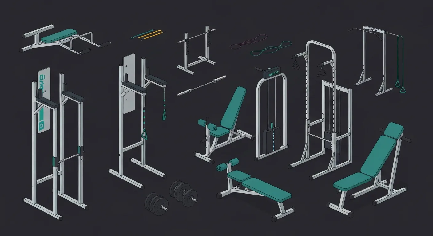 Different types of dip stations and dip equipment for home and gym use